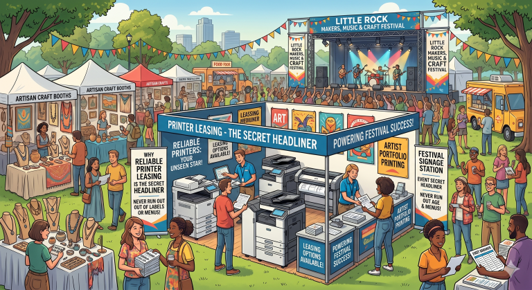 The Art of the Jam: Why Reliable Printer Leasing is the Secret Headliner for the Little Rock Makers, Music and Craft Festival